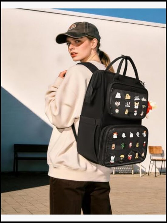 Ita Backpack with Lunch Compartment, Pin Display Backpack, 15.6 Inch Laptop main image 5